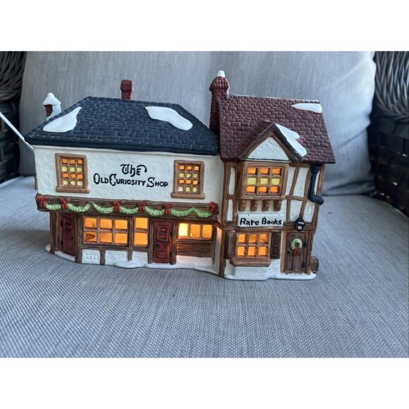 Dept 56 The Old Curiosity Shop Heritage Dickens Village Series 1987 Box & Light - Picture 9 of 11